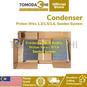 TOMODACHI Condenser Aircond Kereta Proton Wira 1.3/ 1.5/ 1.6 Sanden System | Tangki Aircond | Heavy Duty Excellence Condense Perfornce