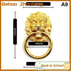 Behoo Knobs and Pulls New Antique Bronze Lion Head Pulls for Dresser Drawer Cabinet Door Handles Knobs Door Knocker