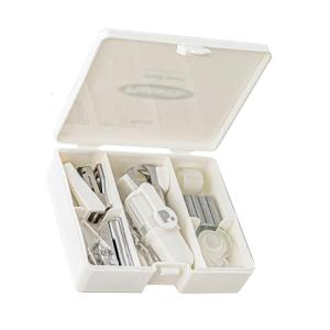 8Pcs Office School Supplies Set with Stapler Hole Puncher Staple Remover Marker Clear Tape Staple Scissors for Student