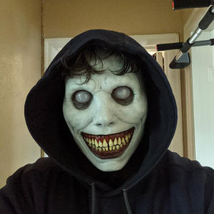 [Eqrbtl] Creepy Halloween Mask Smiling Demons Horror Face Masks The Cosplay Props