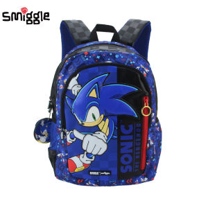 Australia smiggle childrens schoolbag boys Cartoon Sonic The Hedgehog shoulder backpack student supplies 16 inches Kids Bags
