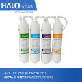 🍉 HALO WATER | 4 Stages Water Filter Purifier Replacement Set for OPAL and ONYX Water Purifier 🍉. 