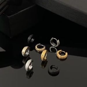 2Pcs Titanium Fashion Hip Hop earrings for men and women