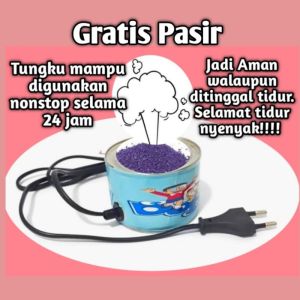 [ Gratis pasir 50gram ] Alat pembasmi nyamuk dan serangga// Tungku obat nyamuk elektrik pasir ajaib