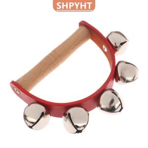 [COD] SHPYHT SPORTS Handbell Hand Bells With 5pcs 7pcs Jingle Bells Wood Handle Musical Instrument Bell Toy Gift For School Music Class Home Daycare