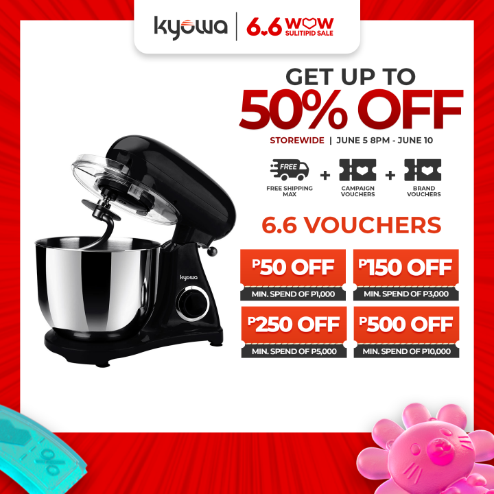 Kyowa Heavy Duty Die Cast Aluminum Stand Mixer 6.5L KW4530 Lazada PH