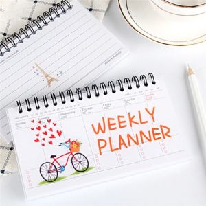 Tearable Weekly Plan Schedule Book Portable Flip-up Notepad Student Notebook School Supplies Diary Planner