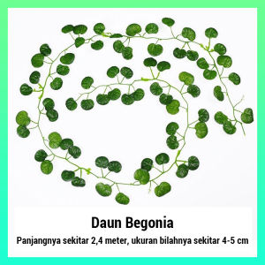 1/6/12 pcs 2.4m Tanaman Bunga Buatan Ivy Daun Palsu Tanaman Merambat Daun Hijau Dekorasi Rumah Rotan Plastik