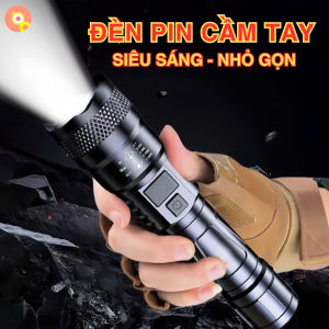 Đèn Pin Cầm Tay Siêu Sáng WS66 - Có Zoom Xa Gần Pin Trâu Chống Nước Thiết Kế Nhỏ Gọn