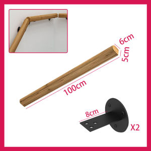 ราวจับบันไดไม้ ขนาด 1/1.5/2เมตร ราวจับบันได ราวบันไดไม้สำเร็จรูป  ราวบันไดไม้ เนื้อแข็งบริสุทธิ์ ป้องกันความชื้น ราวบันไดสำเร็จรูป ราวบันไดเหล็ก ราวบันไดติดผนัง ราวบันไดไม้สัก ราวบันไดไม้เทียม ราวบันไดสแตน ความปลอดภัยและการปกป้องสิ่งแวดล้อม