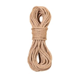 QEFEE 50M Sisal Rope Wear-resistant Reusable DIY Scratching Post Toy Rope Cat Accessories Brown Cat Climbing Frame Replacement Rope Pet Cat Scratchers
