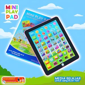[AFive] Playpad Edukatif 2 Bahasa Inggris Indonesia Touch Screen Mainan Anak Belajar Huruf Angka