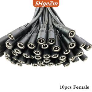 [COD] SHgeZm 10 chiếc phích cắm 5.5x2.1 đầu nối dây cáp đực hoặc cái DC cho dải đèn LED 3528 5050