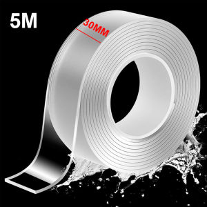 Nano Double Sided Tape Strong Adhesive Waterproof Removable No Residue for Wall Home Car Mounting