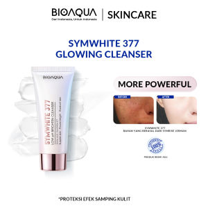 BIOAQUA Facial Wash SymWhite 377 Low PH Brightening Cleanser Sabun Cuci Muka 100g