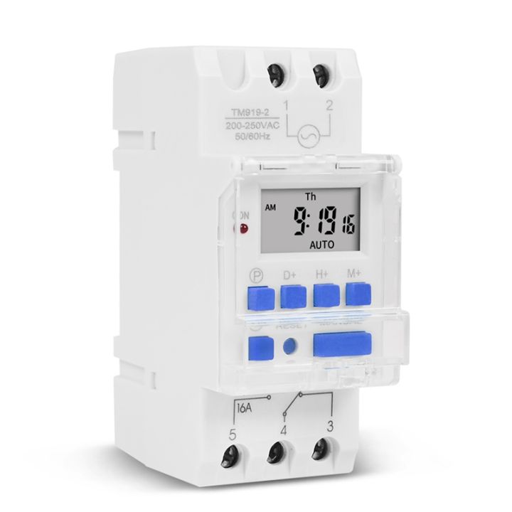 SINOTIMER TM919A-2 Programmable Digital Time Switch Relay Timer Control ...