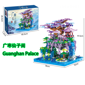Block Nano Mainan Blok Bangunan Besar Chinese Architecture Balok Block Susun Hadiah Anak-anak