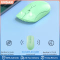 UNSAN Rechargeable Wireless Mouse，Ultra-Thin Silent Gaming Mice Usb Mice Portable Laptop Desktop Computer Mouse. 