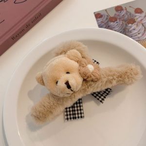 Annies Sphere Cute Plush Rabbit Hair Claw Clip for Women Large Size Cartoon Animal Headwear