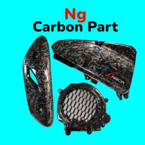 Forged Paket 3pcs Scoopy 2021-2023 cover filter tutup kipas cover knalpot