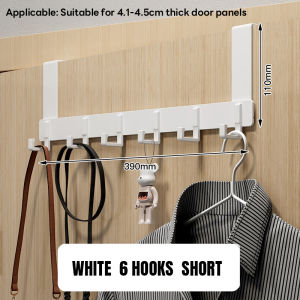 🇸🇬No Drill Door Hanger Hooks Over The Door Hook Hanger For Kitchen Bathroom Bedroom door behind hanger 门后挂钩