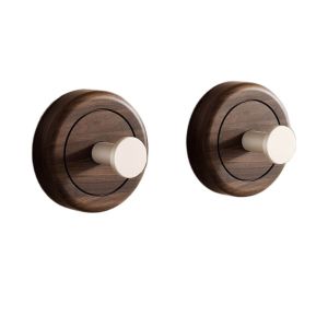 QYWVA 2pcs No Drilling Suction Cup  Wood Hook Wall Mount Hanging Towel Rack Clothes Towel Holder Universal Reusable Door  Hook Towel Key Deco