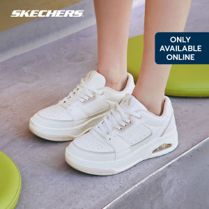 Skechers Online Exclusive Women Street UNO Court Courted Style Shoes - 177710-WHT Air-Cooled Memory Foam Kasut Sneaker Perempuan