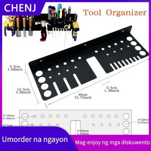 CHENJ Screwdrivers Tool Holder Organizer Hammer Pliers Wall Mounted Metal Storage Rack Organizer Workshop Workbench Small Tool Storage