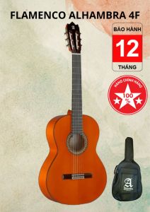 Đàn guitar Flamenco Alhambra 4F chính hãng Tây Ban Nha tặng kèm bao đàn