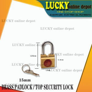 BRASS SIDE KEY PADLOCK 15MM/20MM/25MM/30MM (w/2pcs keys)
