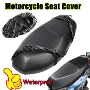 Universal Motorcycle Seat Cover PU Leather Seat Sun Protection Cover Waterproof Elastic Seat Protector Motorcycle Parts