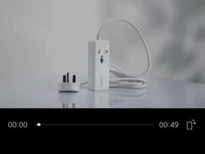 LDNIO 65W MAX USB Wall Charger with Universal Outlet Power Strip Extension Socket with USB C 2500W Travel Adapter Fast Charger PD & QC 3.0 Singapore UK Plug 2 Meter Cable