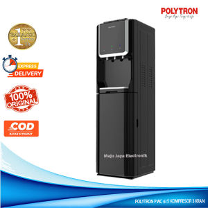 Dispenser POLYTRON PWC 615 Galon Bawah 3 Kran Dingin Kompresor