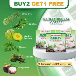 Barley Herbal Coffee Drink Mix 100% Organic (3 boxes)