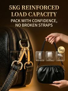 ✨Multi-compartment Shoulder Shell Bag/Leather Crossbody Shell Bag/Womens Shell Bag For Daily Use/Organizer Purse/Classic Shell Bag Multi-compartment Shoulder Leather Shell Bag