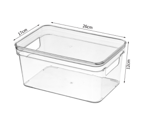 [BUNDLE OF 2] Storage Organizer Container Box Transparent Clear Acrylic with Lid