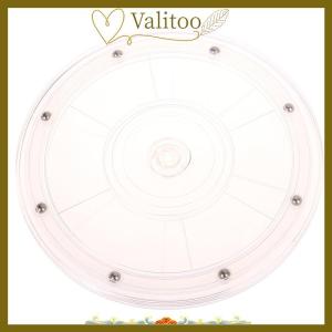 [Valitoo] Bàn xoay Acrylic trong suốt 360 xoay hiển thị đứng Vòng cơ sở lười biếng đồ trang sức trang trí nội thất xoay tấm đồ nội thất phần cứng