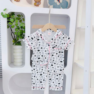 JanElla’s Button Down PAJAMA SET (1 to 6 Years Old) SLEEPWEAR TERNO for KIDS GIRLS 100% Cotton Made in Vietnam