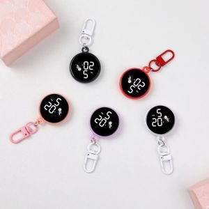 LUXEMO Cartoon Keychain Digital Watch Luminous Digital Display Waterproof Pendant Clock Creative Astronaut Style LED Electronic Watch For Student