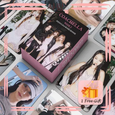 55pcs BLACKPINK《C0ACHELLA : WEEK 2》Group LOMO Set Card Set With FREE GIFT Collection Kpop Rose Jennie Lisa Jisoo
