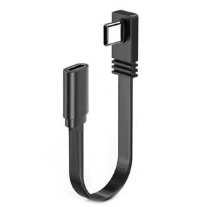 10/20/50cm Extender Cord Wire for Phone Tablet USB C Male to Female Charging Cable 90 Degree Charging Data Sync Cable