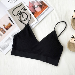 OK Bra Korean Style Women Backless Sports Bra Without Rims Cotton Thin Comfortable Underwear