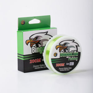 Senar Pancing 200m Hijau Zamrud Merah Biru Langit Kuat Mulus Kekuatan Tarik Max 21kg Anti Keriting Tahan Lama Japanese Nilon Monofilament Fishing Line Profesional