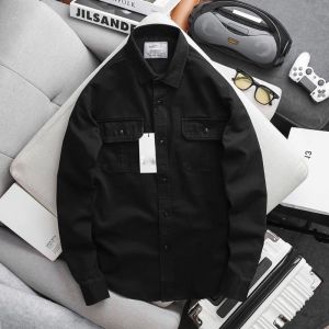 Sơ mi nam kaki 2 túi GEN ALPHA  chất vải kaki dày dặn form slimfit thoáng mát GEN091