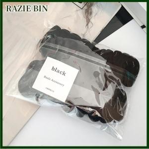 RAZIE BIN 50pcs Set Elastic Hair Bands Girls Hair Accessories Colorful Nylon Headband Kids Scrunchie Gift