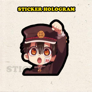 Stiker Hologram Houkago Shounen ukuran 8 cm