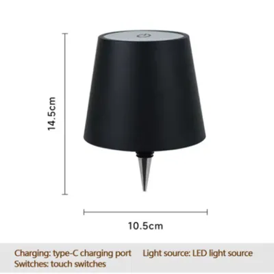 Bottle Lamp Table Light Desk Lamp Rechargeable Touch Dimmable Portable Cordless Type c Ambient Decor Dining