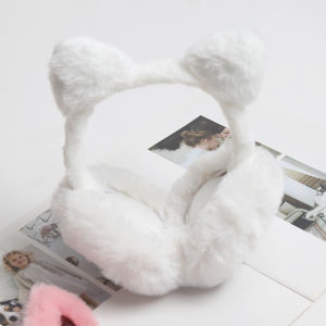 2026 New Soft Plush Foldable Cat Earmuffs Winter Warm for Women Windproof Earflap Outdoor Cold Protection Ear-Muffs Ear Cover
