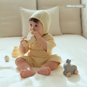[Malang Honey] Bộ đồ ngủ sơ sinh từ sợi tre – Áo dài tay & Quần cạp cao