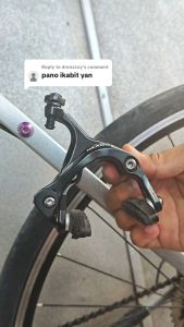 MTB Cycling Bicycle Dual Side Pull Brake Set 47-57mm Reach Bike Brake Caliper Brake Accessory Tools